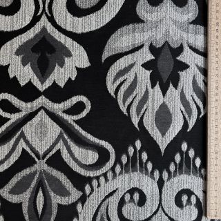 Decoration fabric jacquard Baccara argent