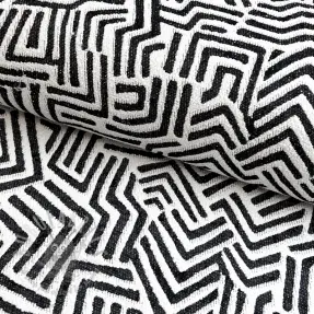 Decoration fabric jacquard Mesopotamie allover graphite
