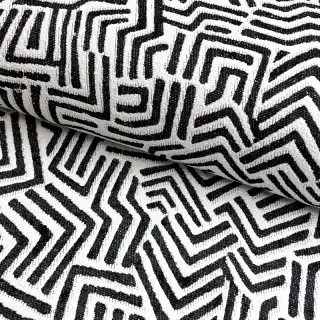 Decoration fabric jacquard Mesopotamie allover graphite