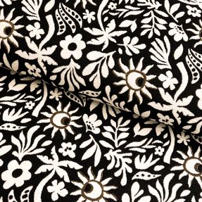 Decoration fabric jacquard Sunlight noir