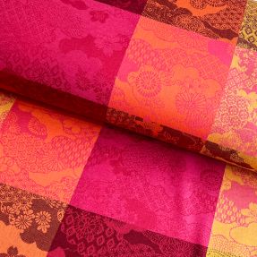 Decoration fabric FRENCH TABLE CLOTH JACQUARD Niwa allover harissa