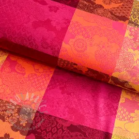Decoration fabric FRENCH TABLE CLOTH JACQUARD Niwa allover harissa