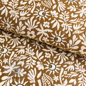 Decoration fabric jacquard Sunlight jaune