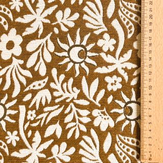Decoration fabric jacquard Sunlight jaune