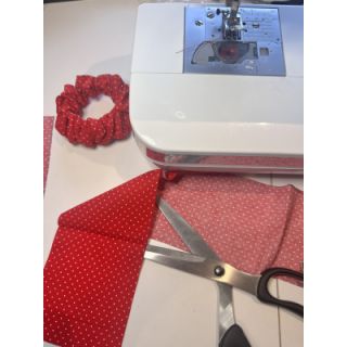 Cotton fabric Petit dots red