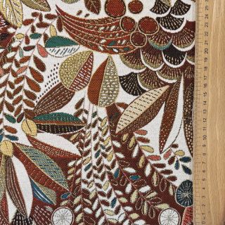 Decoration fabric jacquard Cleopatre rouge