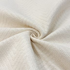 Decoration fabric jacquard Saxo ecru