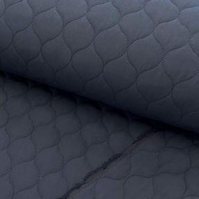 Stepped fabric Round navy