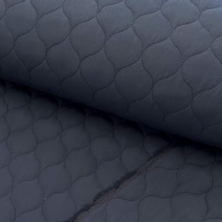 Stepped fabric Round navy