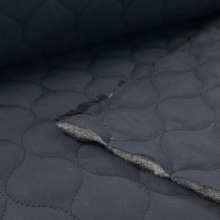 Stepped fabric Round navy