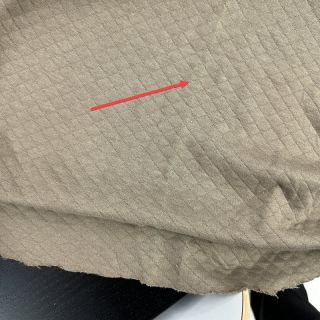 Stepped sweat fabric dark taupe 2nd class