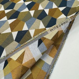 Decoration fabric jacquard Mustang blue