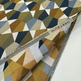 Decoration fabric jacquard Mustang blue