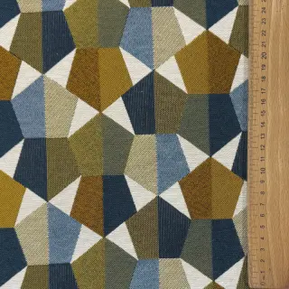 Decoration fabric jacquard Mustang blue
