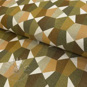 Decoration fabric jacquard Mustang gold