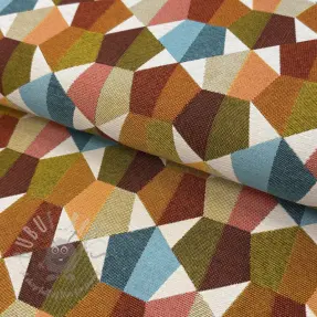 Decoration fabric jacquard Mustang multi