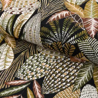 Decoration fabric jacquard Egypte noir
