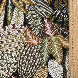 Decoration fabric jacquard Egypte noir