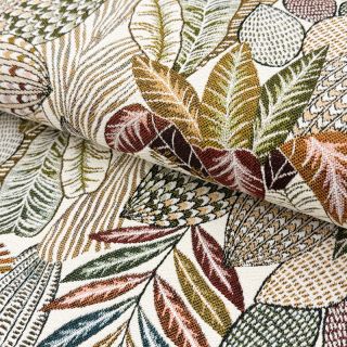 Decoration fabric jacquard Egypte blanc