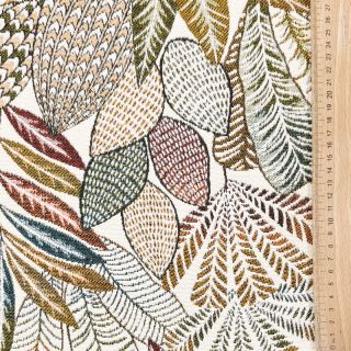 Decoration fabric jacquard Egypte blanc