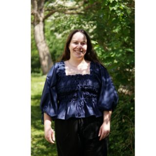 Cotton poplin navy