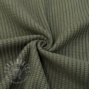 Knit fabrics BIG KNIT camo green