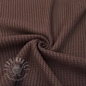 Knit fabrics BIG KNIT dark brown