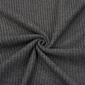 Knit fabrics BIG KNIT dark grey
