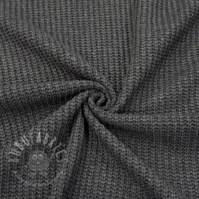 Knit fabrics BIG KNIT dark grey