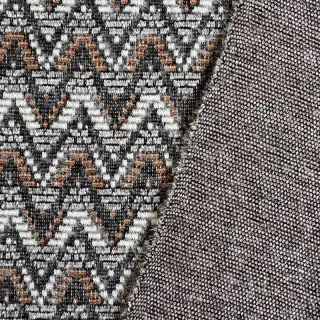 Knitted jacquard Comfilia Zigzag wavy brown