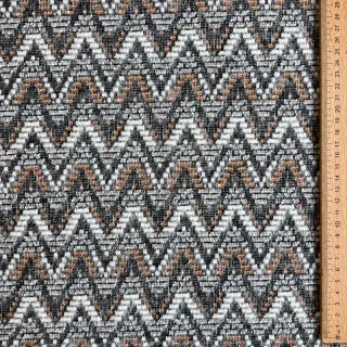 Knitted jacquard Comfilia Zigzag wavy brown