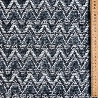 Knitted jacquard Comfilia Zigzag wavy blue