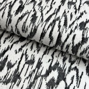 Knitted jacquard Comfy Blurry Ikat grey