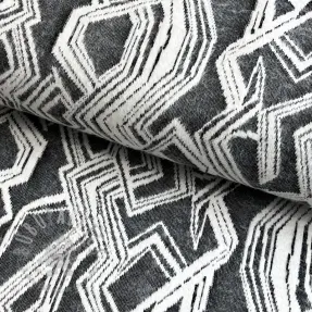Knitted jacquard Comfy Broken checks black