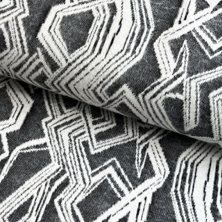 Knitted jacquard Comfy Broken checks black