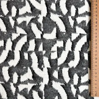 Knitted jacquard Comfy Collage shapes grey