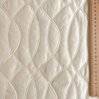 Stepped fabric Cord off white