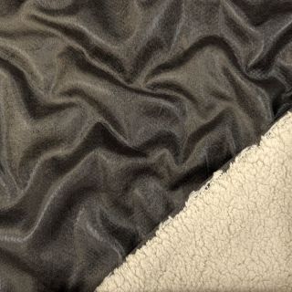 Coat fabric Vintage Glammy Teddy Lammy grey