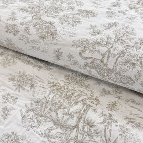 Decoration fabric MACASSAR alover lin