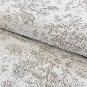 Decoration fabric MACASSAR alover lin
