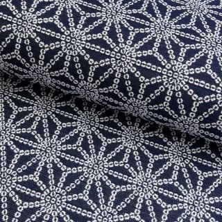 Decoration fabric jacquard Bong marine