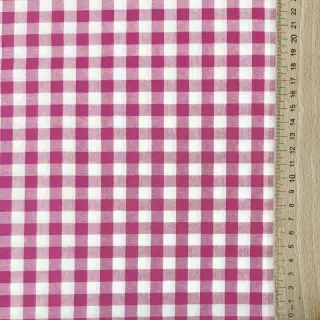 Cotton fabric Check fuchsia