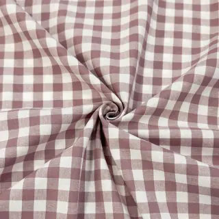 Cotton fabric Check mauve