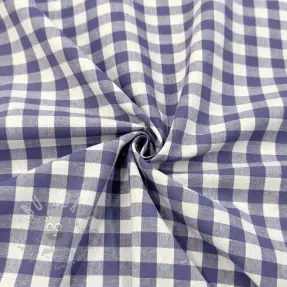 Cotton fabric Check lavender