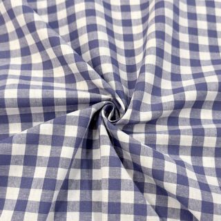 Cotton fabric Check lavender