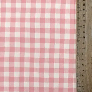 Cotton fabric Check rosa