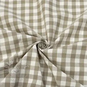 Cotton fabric Check sand