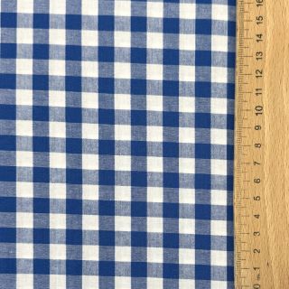 Cotton fabric Check sky