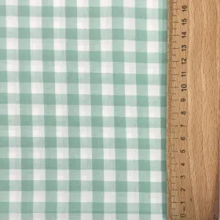 Cotton fabric Check mint