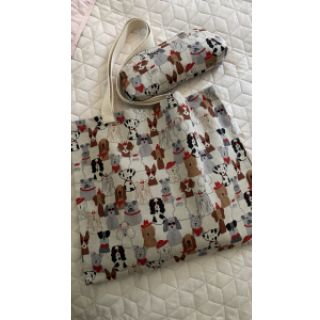 Decoration fabric Linenlook Dog Dress Up